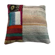Vintage turkish kilim cushion cover 40 x 40 cm