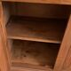 Bibus bookcase of walnut parquet with blonde patina