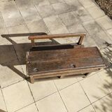 double school desk from the 1950s