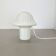 Original glass mushroom zebrano desk light by peill & putzler germany  1970s