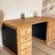 Large solid oak desk