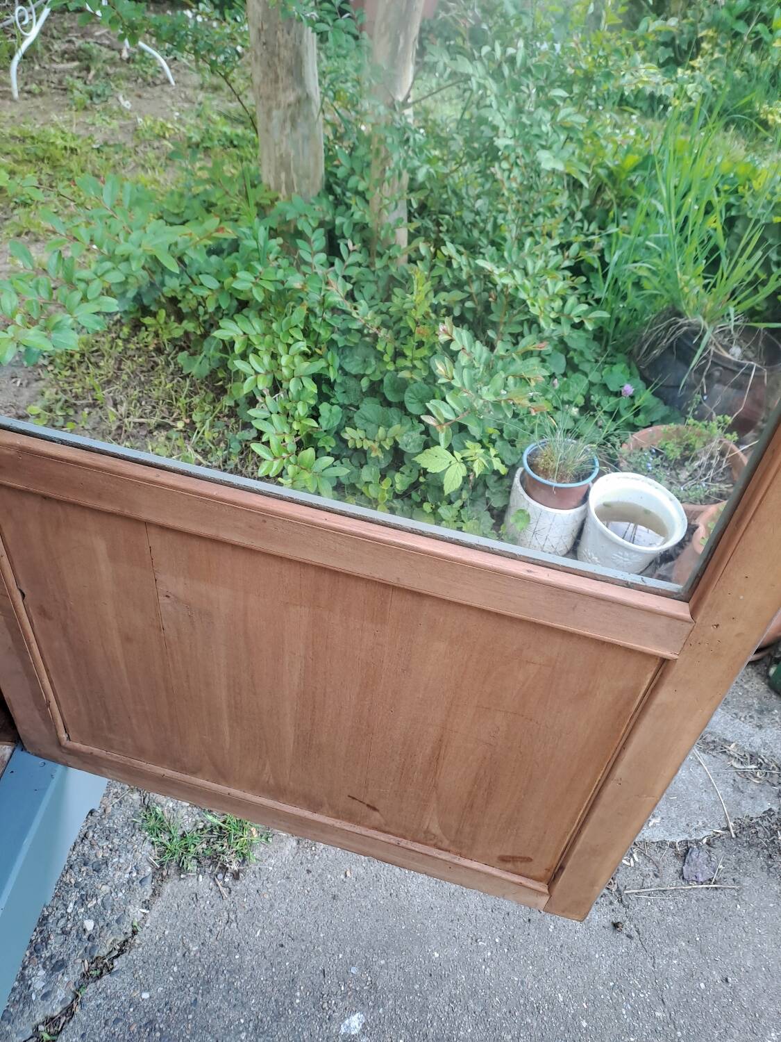 Armoire une porte vitrée  fin 19ème