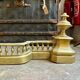 Fireplace fender in gilded bronze