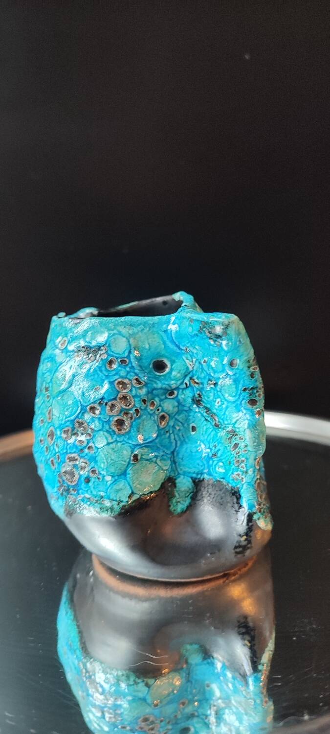 Small ceramic milk jug Cyclope Emaux des Glaciers