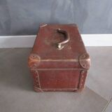 Old cardboard and metal suitcase