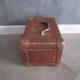Old cardboard and metal suitcase
