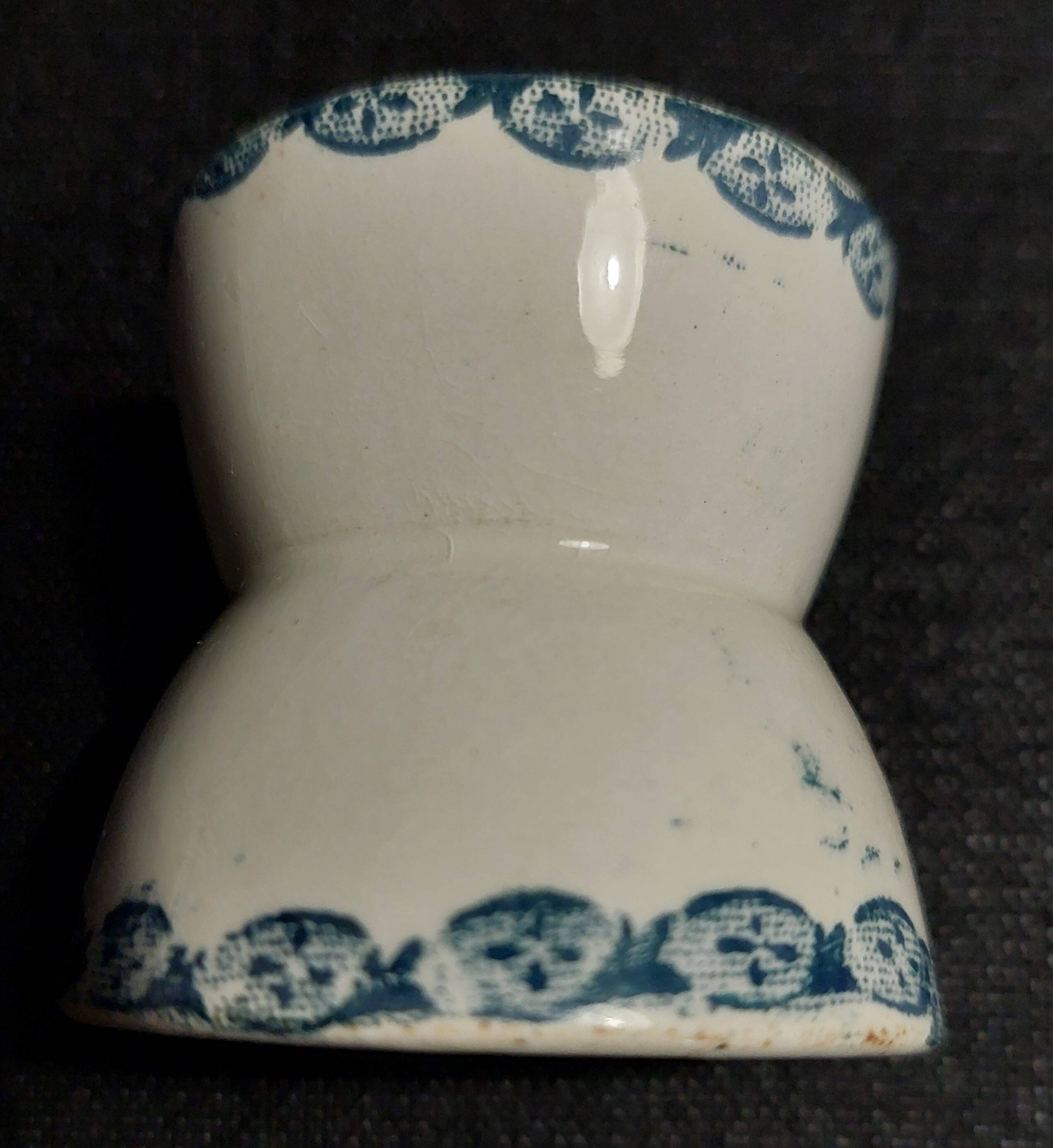 Earthenware diabolo egg cup early 20th century