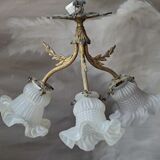 Ancien lustre en bronze Empire