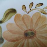 Lot of 4 mismatched plates herbarium vegetable decoration