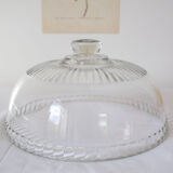 Glass presentation plate and bell