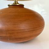 Terracotta lamp, 2M fabric cable, jute lampshade