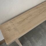 Small bench in raw wood