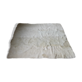 Peau de chèvre blanche vintage 132 X 120 cm
