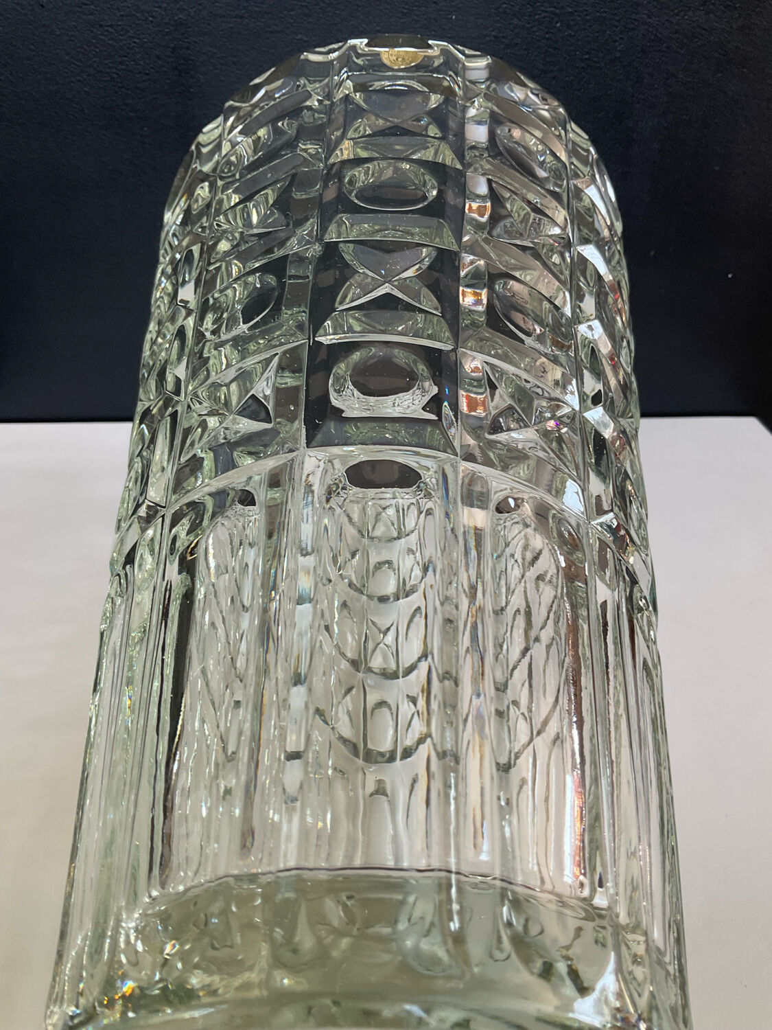 Vintage OXO grand vase in Bohemian crystal