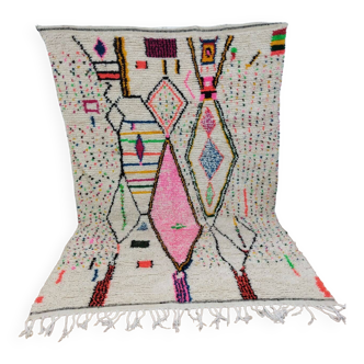 Handmade wool Berber rug 295x190 cm