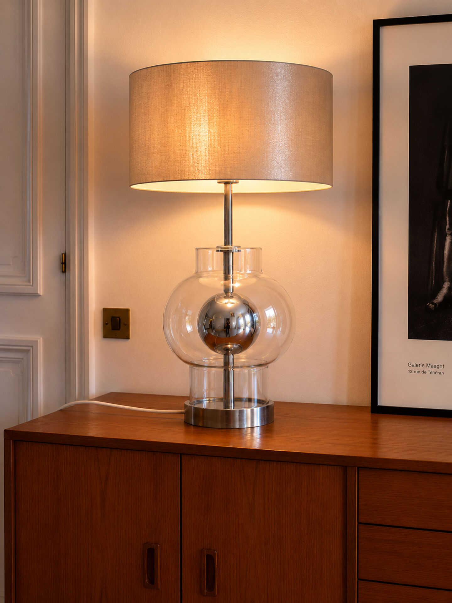 Large Space Age lamp base Richard Essig