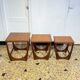 Teak trundle coffee table