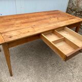 Solid wood dining farmhouse with 1 drawer 1930 156x76x72cm