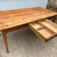 Solid wood dining farmhouse with 1 drawer 1930 156x76x72cm