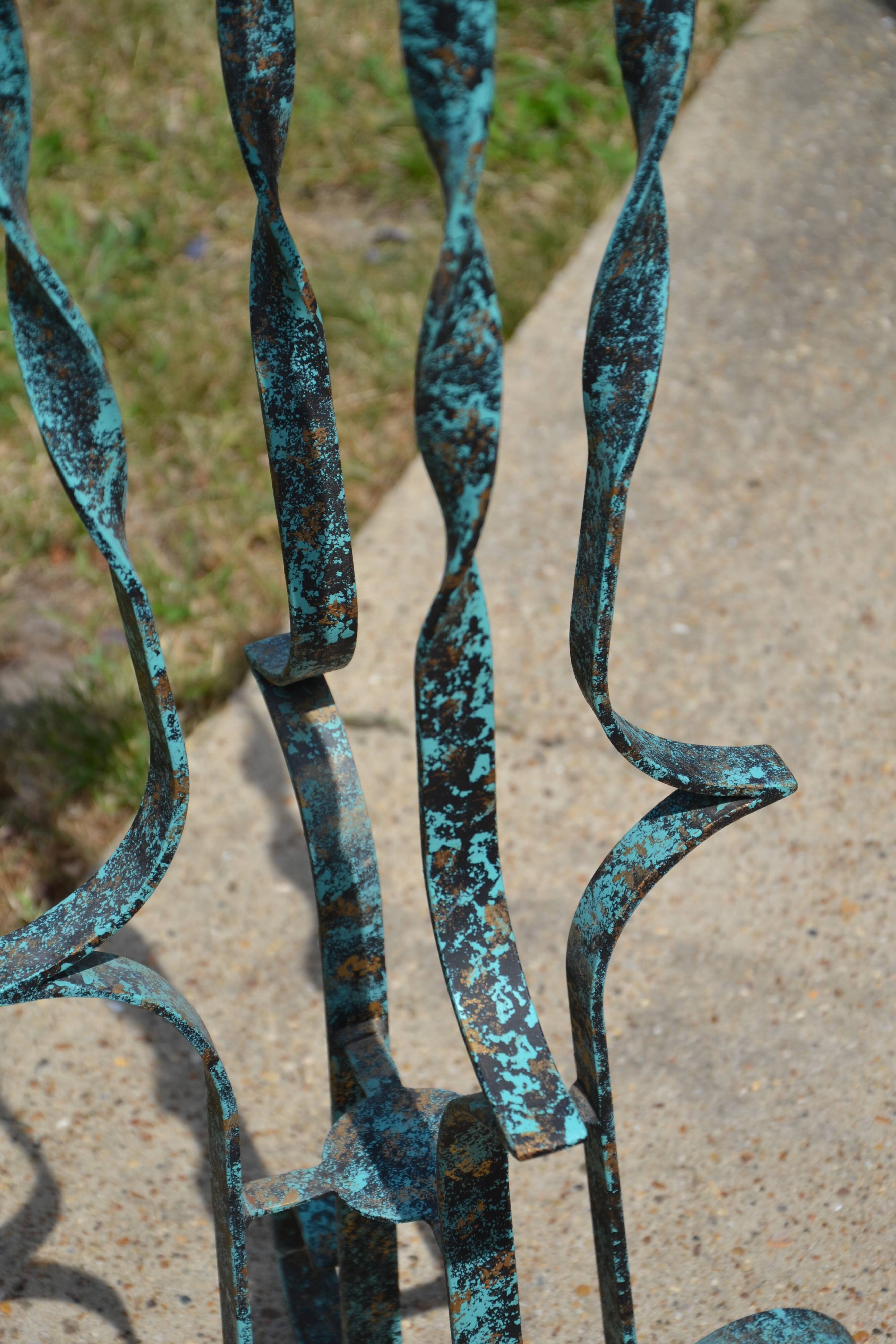 Handcrafted wrought iron chair