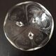 4 coupes à glace en verre moulé
