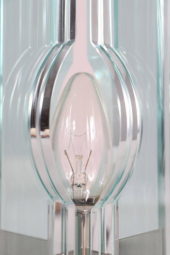 Giorgio Reggiori. Pair of table lamps/glass objects by Giorgio Reggiori for Gallotti & Radice, 1960s, Italy.