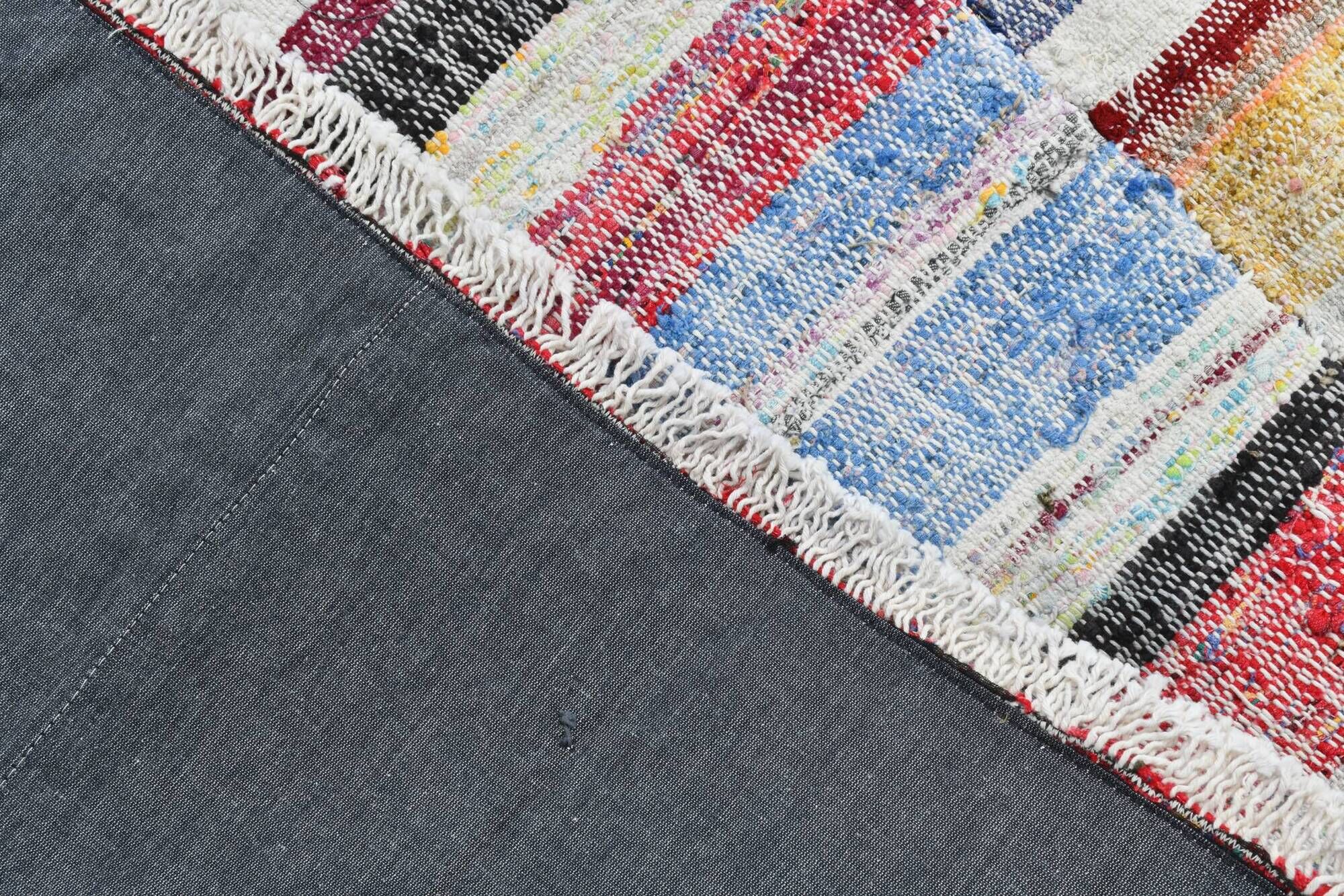 5x8 Shades Of Multicolor Handmade Vintage Kilim Rug, 167x251Cm