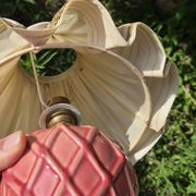 Rare 1970s Desk lamp with pleated shade