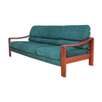 Solid teak sofa, 1970s