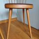 2 chairs bistro Baumann model 740 wood and skaï Scandinavian style