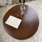 Circular brutalist table from the 1950s