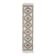 1970s Vintage Turkish Hand-Knotted Wool Cotton Beige Runner Rug 86x375