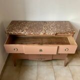 Chest of drawers with marble top