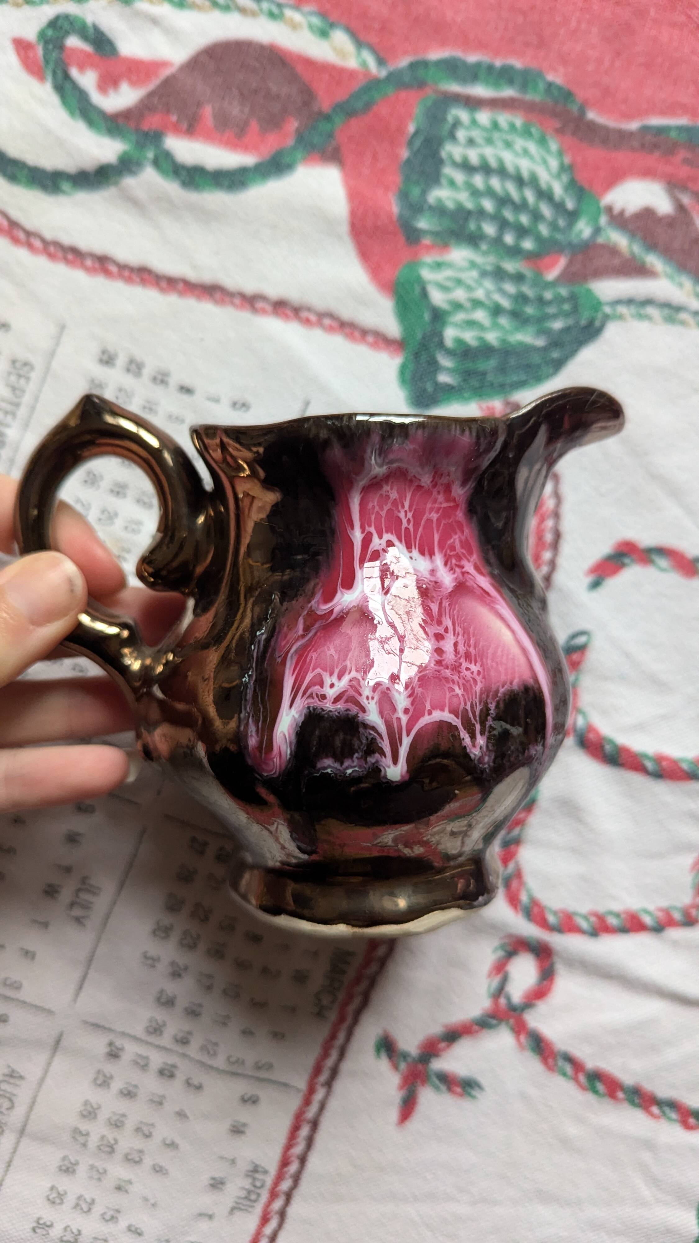 Vallauris sugar bowl + milk jug