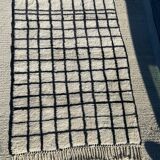 Tapis Berbere Noir Blanc 152x102cm