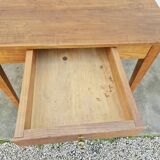 Antique rustic farmhouse table from the 1900s with one drawer - 1m