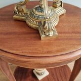 Mahogany side table with two trays, mid-20th century
