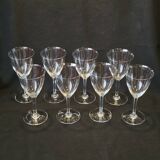 8 Baccarat Coppelia water glasses in perfect condition