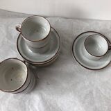 Set of 6 cups in stoneware