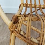 Rattan armchair 60s