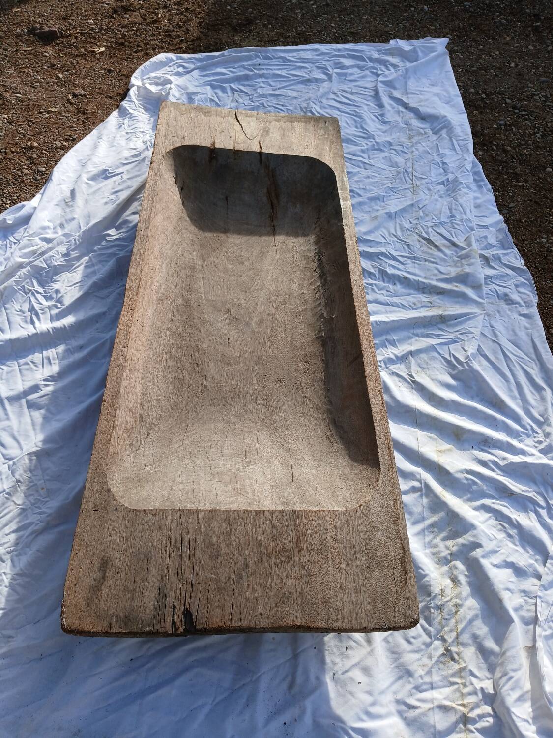 Old wooden trough / drinking trough