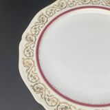 Limoges plates with gilding and burgundy rim – 1024DA3