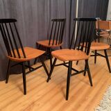 Set of four Fanett chairs in the Ilmari Tapiovaara style, Finland, 1960s