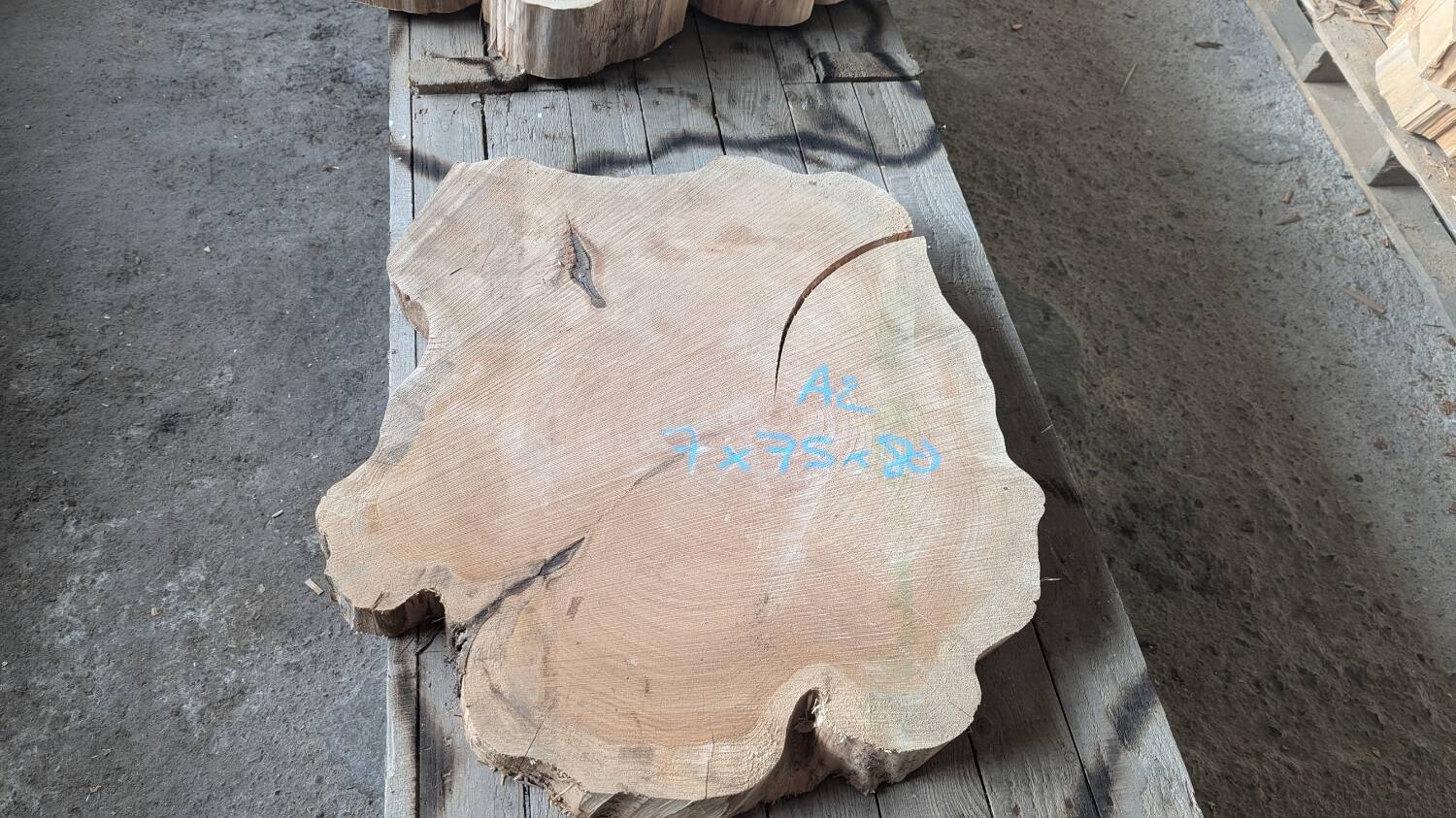 Burnt wood coffee table