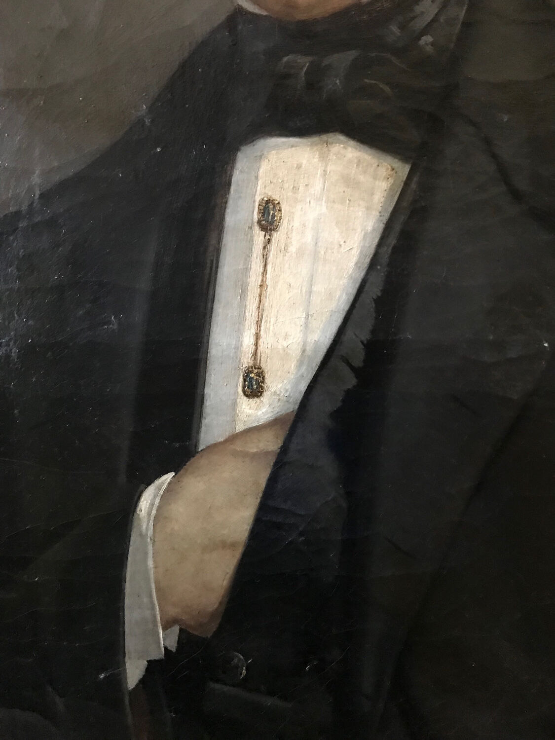 Portrait of a man oil on canvas 19th