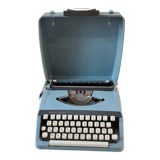 Aqua blue typewriter Brother industries 60s