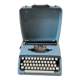 Aqua blue typewriter Brother industries 60s