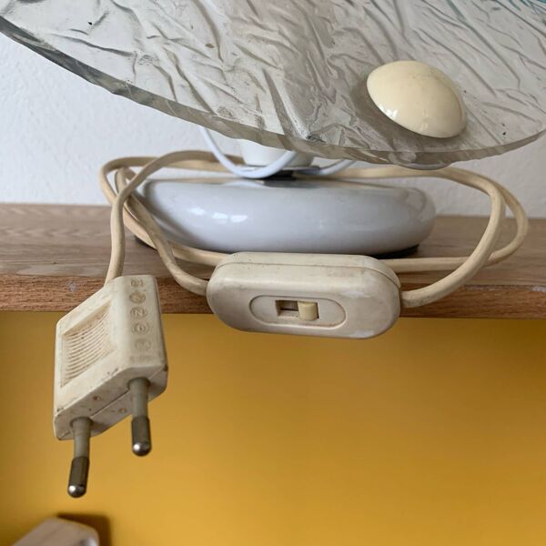 Lampe Toffoli Multicolore Plastique 80´s Forme De Disque Pop Italie Série Disco