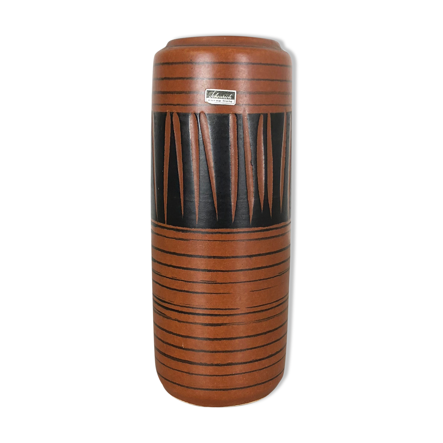 Pottery Fat Lava vase made by Scheurich, Germany, 1970s