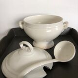 White and shady porcelain soup kitchen